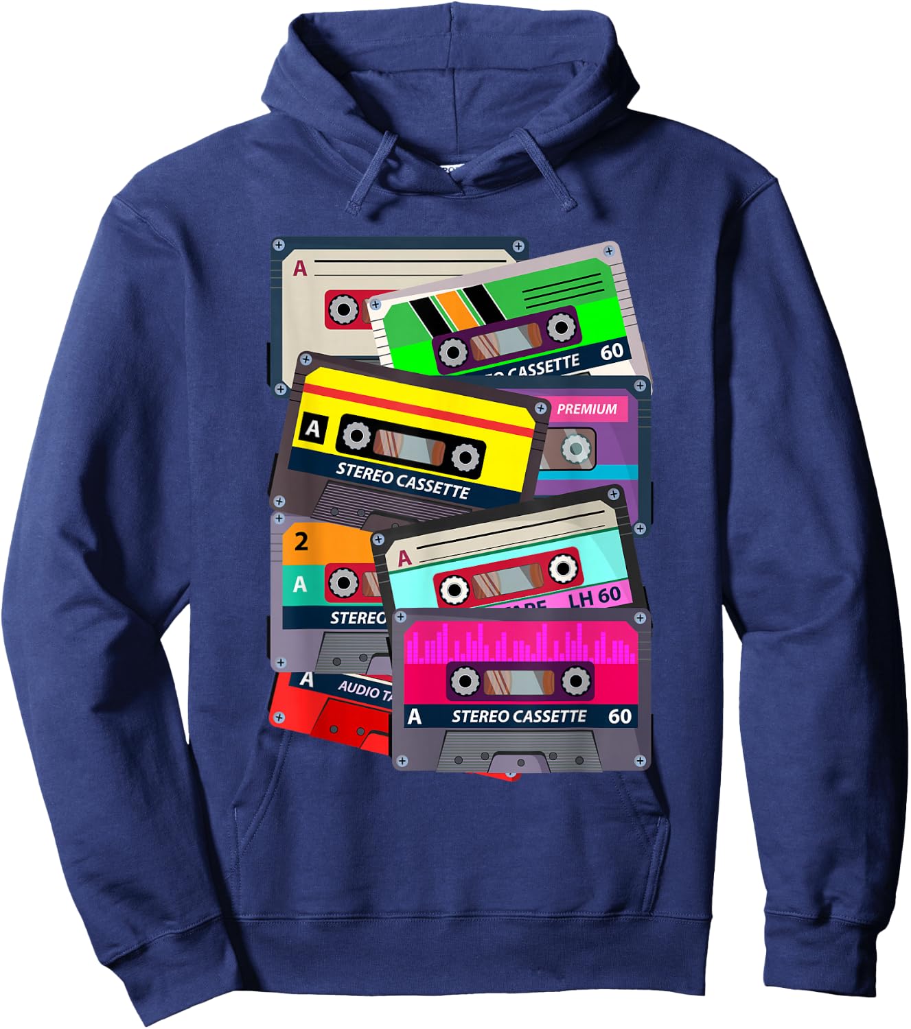 Eighties Music Lover Retro 80s Hoodie - Hoodie | Navy