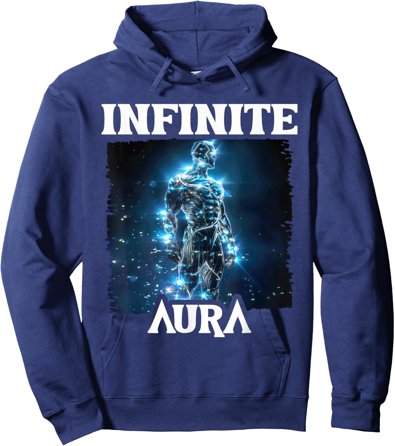 Infinite Aura Points Max Level Meme Funny Aura Hoodie - Hoodie | Navy