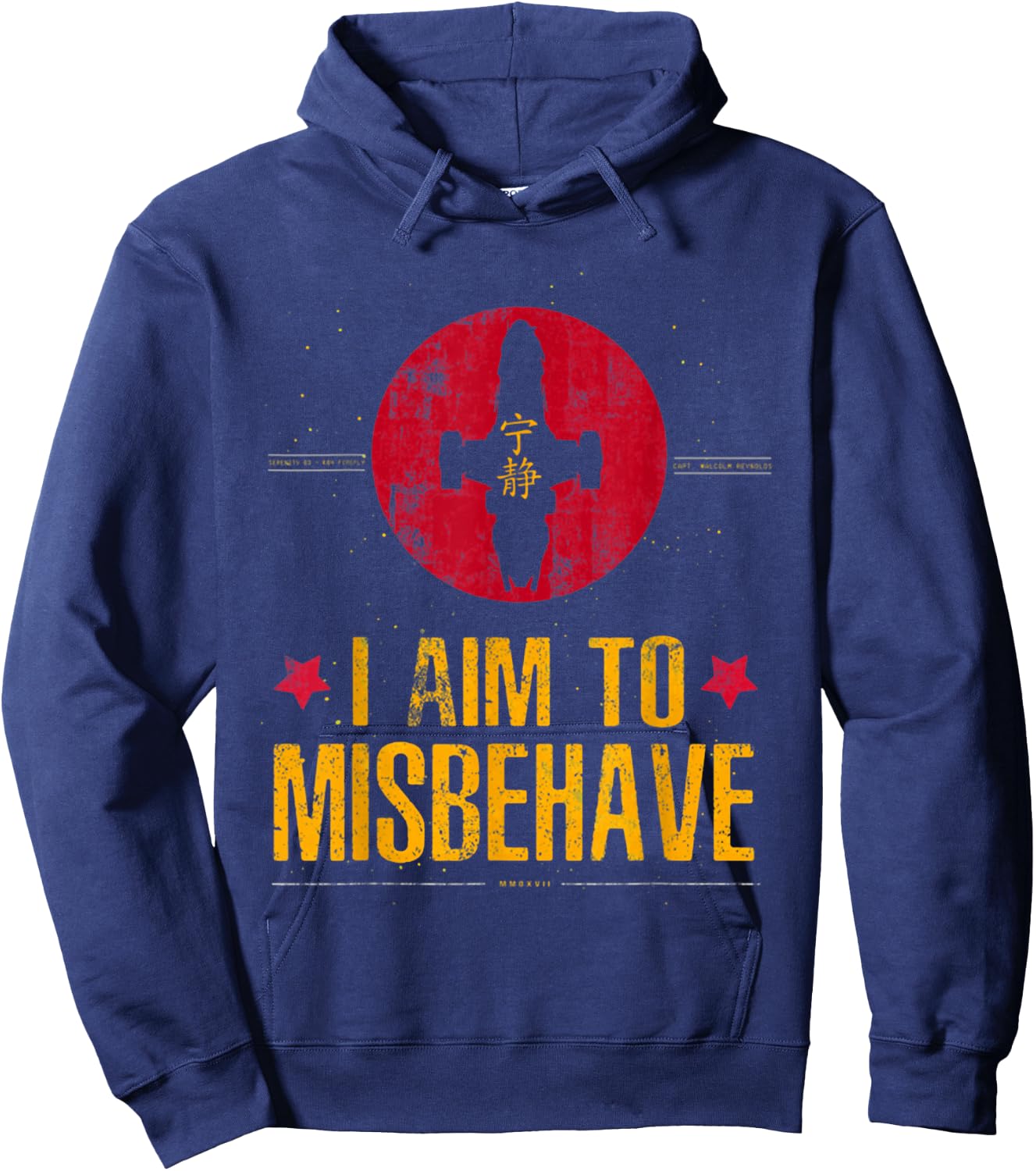 I Aim To Misbehave Hoodie - Hoodie | Navy