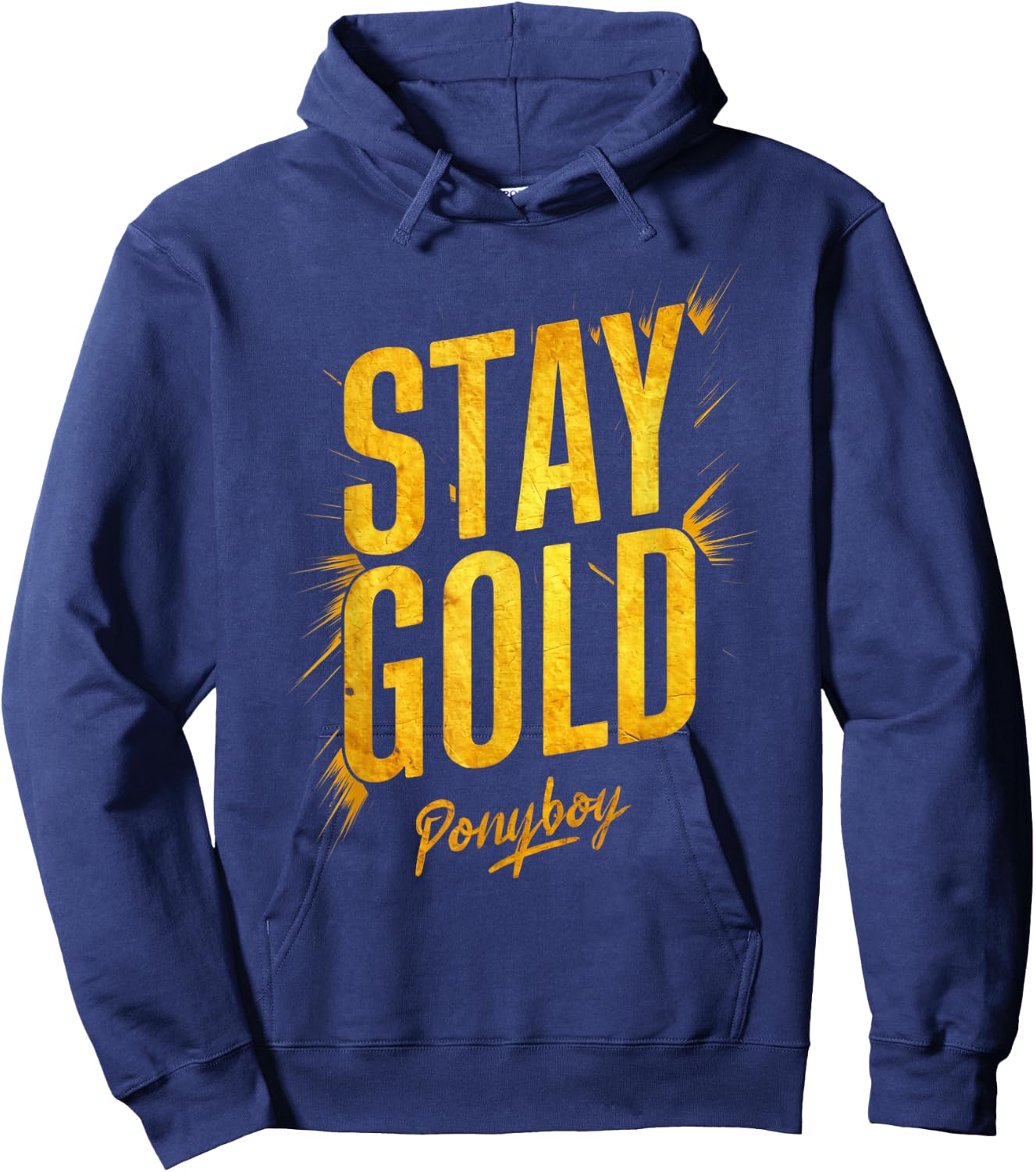 Stay Gold Ponyboy Classic 80s Outsider Hoodie - Hoodie | Navy