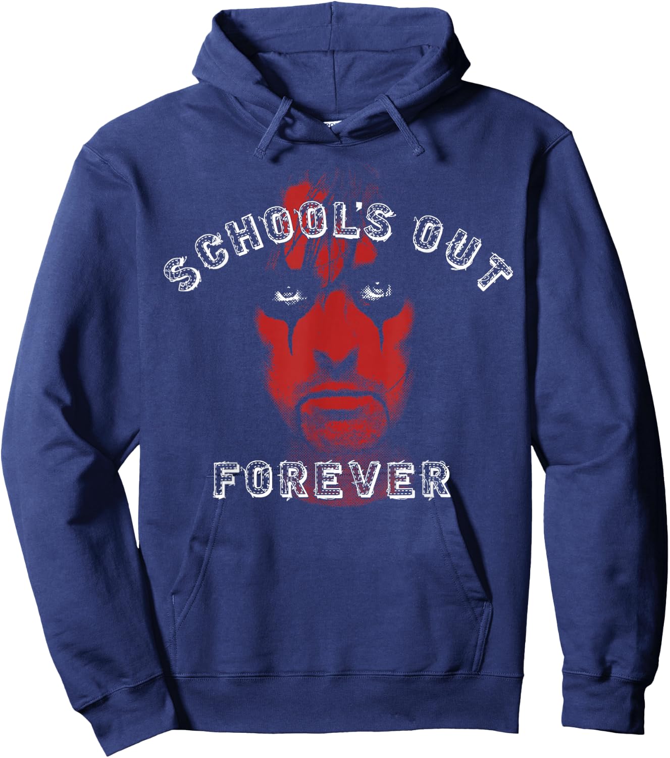 Alice Cooper Schools Out Red Face Hoodie - Hoodie | Navy