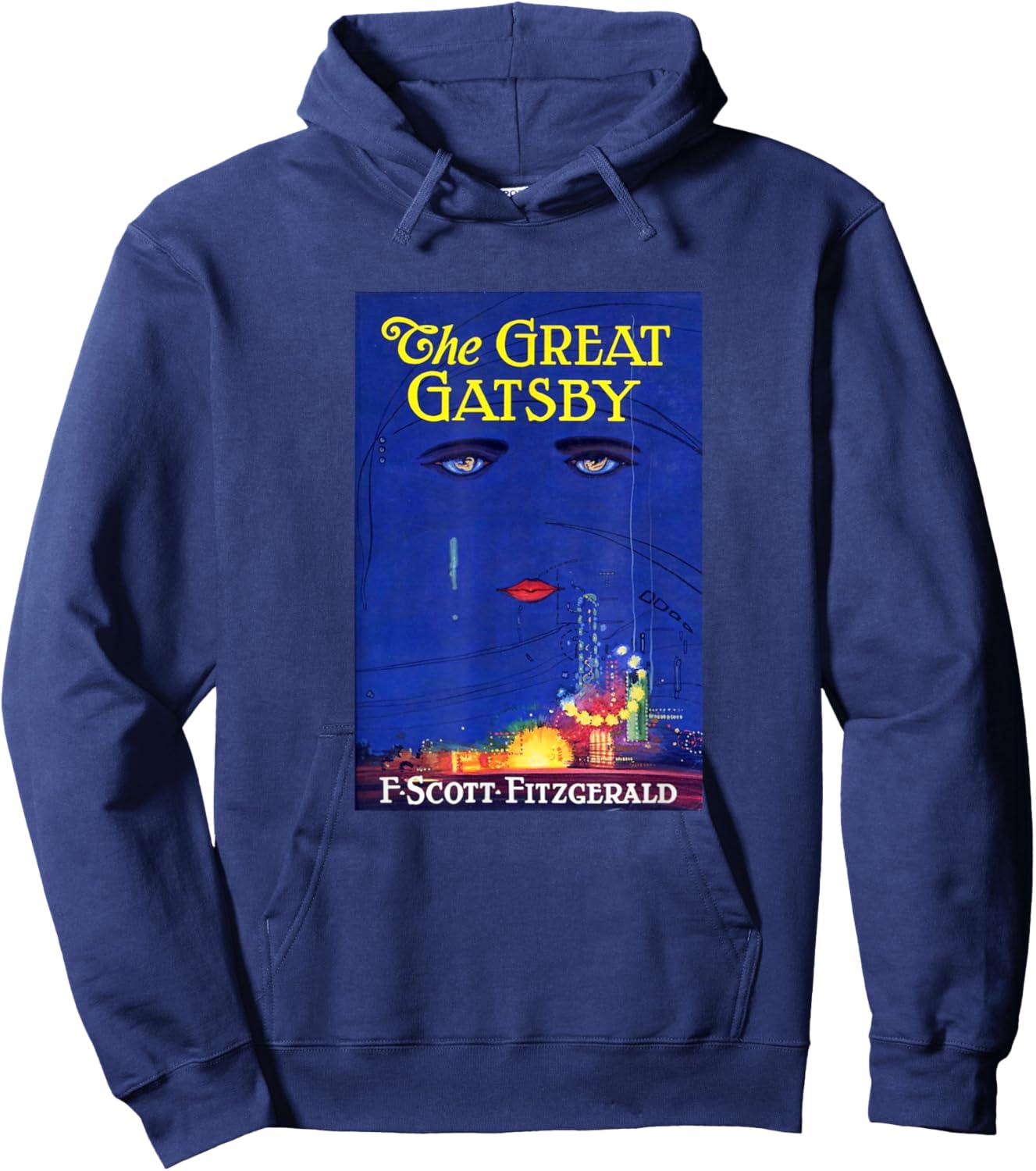 The Great Gatsby , Small, Black Hoodie - Hoodie | Navy