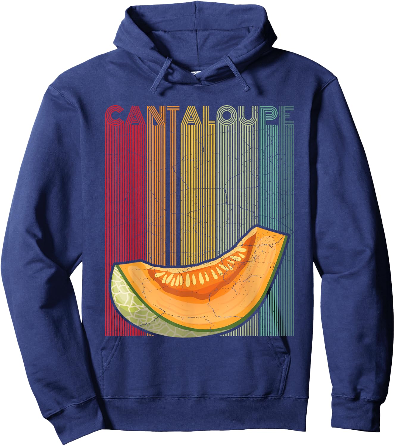 Cantaloupe Design for a Cantaloupe fan Hoodie - Hoodie | Navy