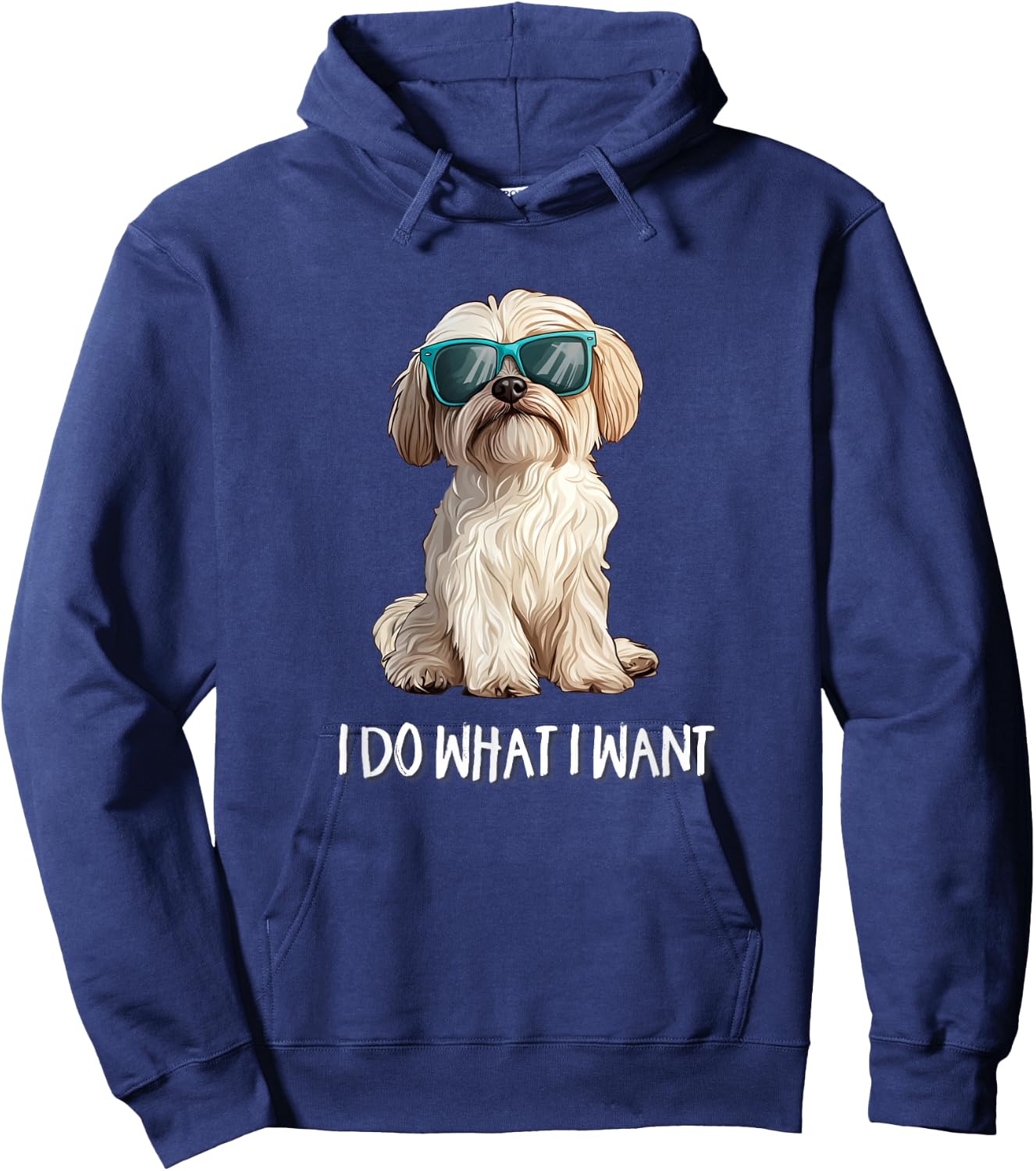 Funny Art Do What I Want Havanese Lover Hoodie - Hoodie | Navy