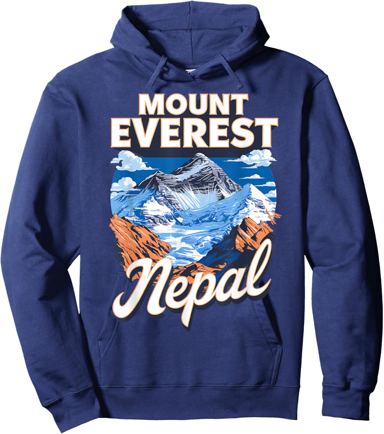 Scenic View of Mount Everest Nepal Hoodie - Hoodie | Navy