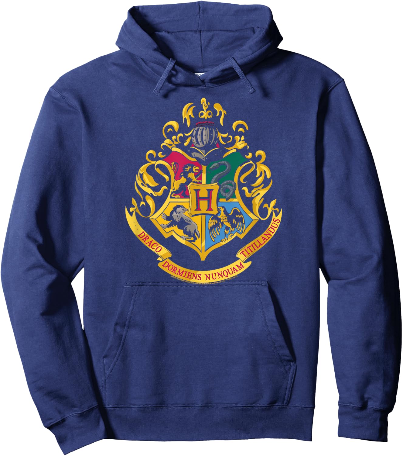 Harry Potter Hogwarts School Crest Hoodie - Hoodie | Navy