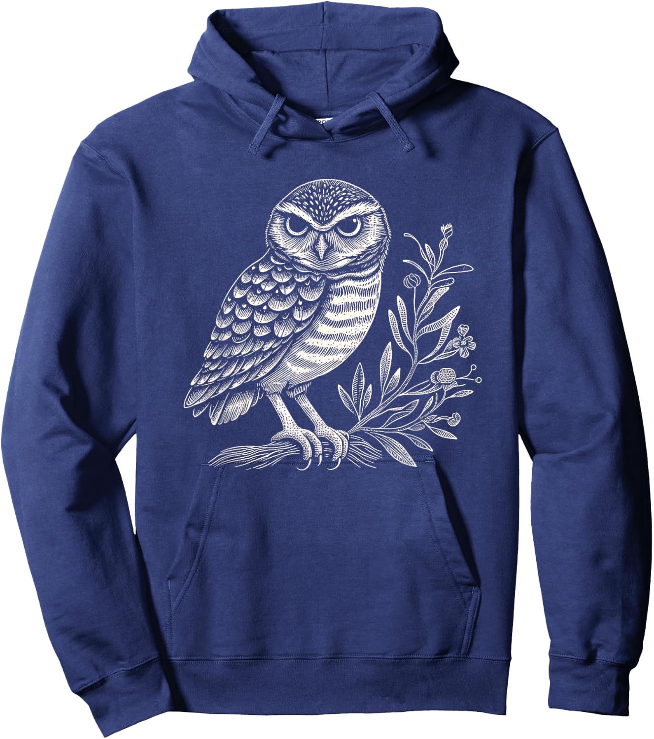Burrowing Owl Graphic Art Design And Men Hoodie - Hoodie | Navy