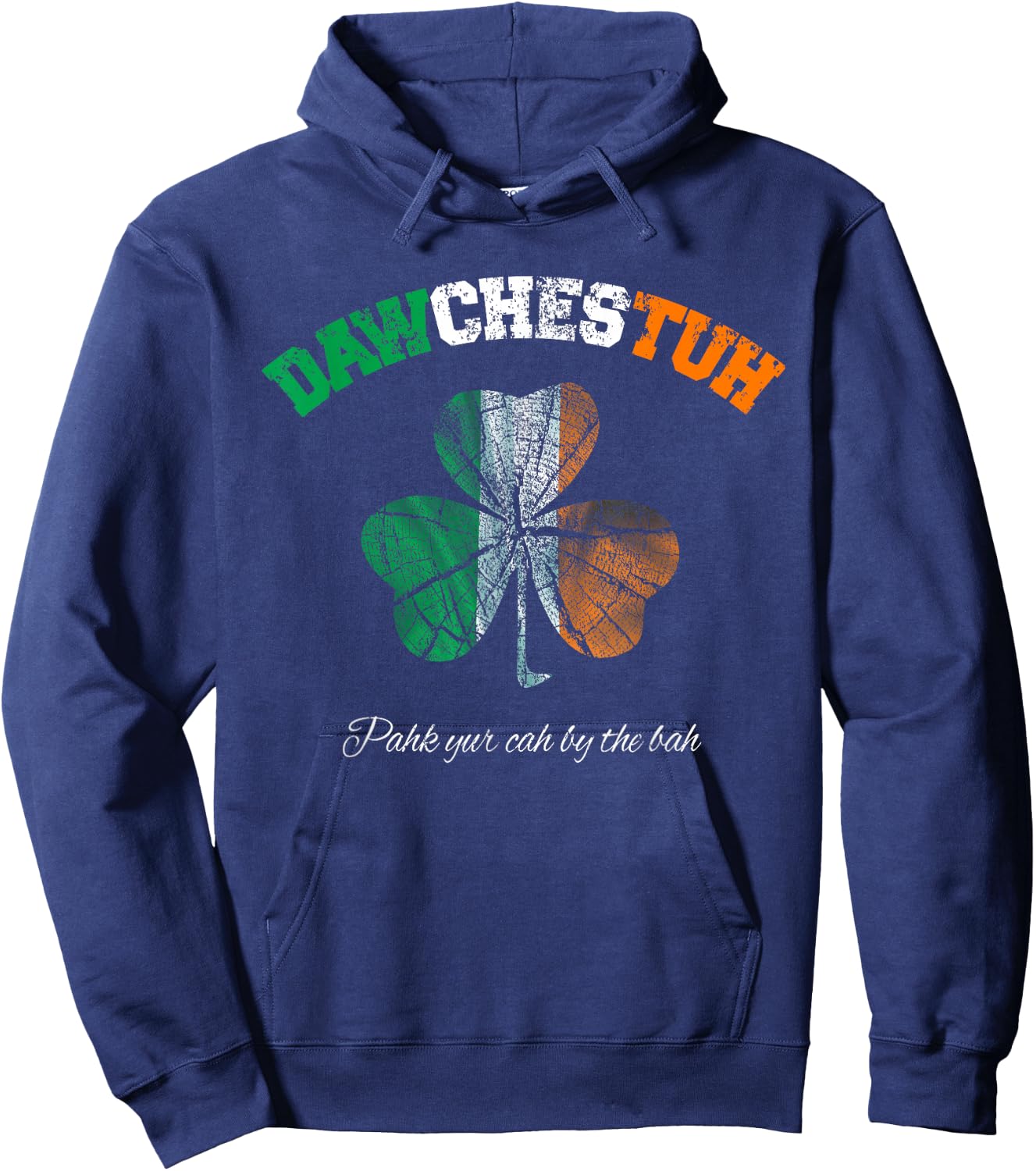 Funny Dorchester Boston Hoodie - Hoodie | Navy