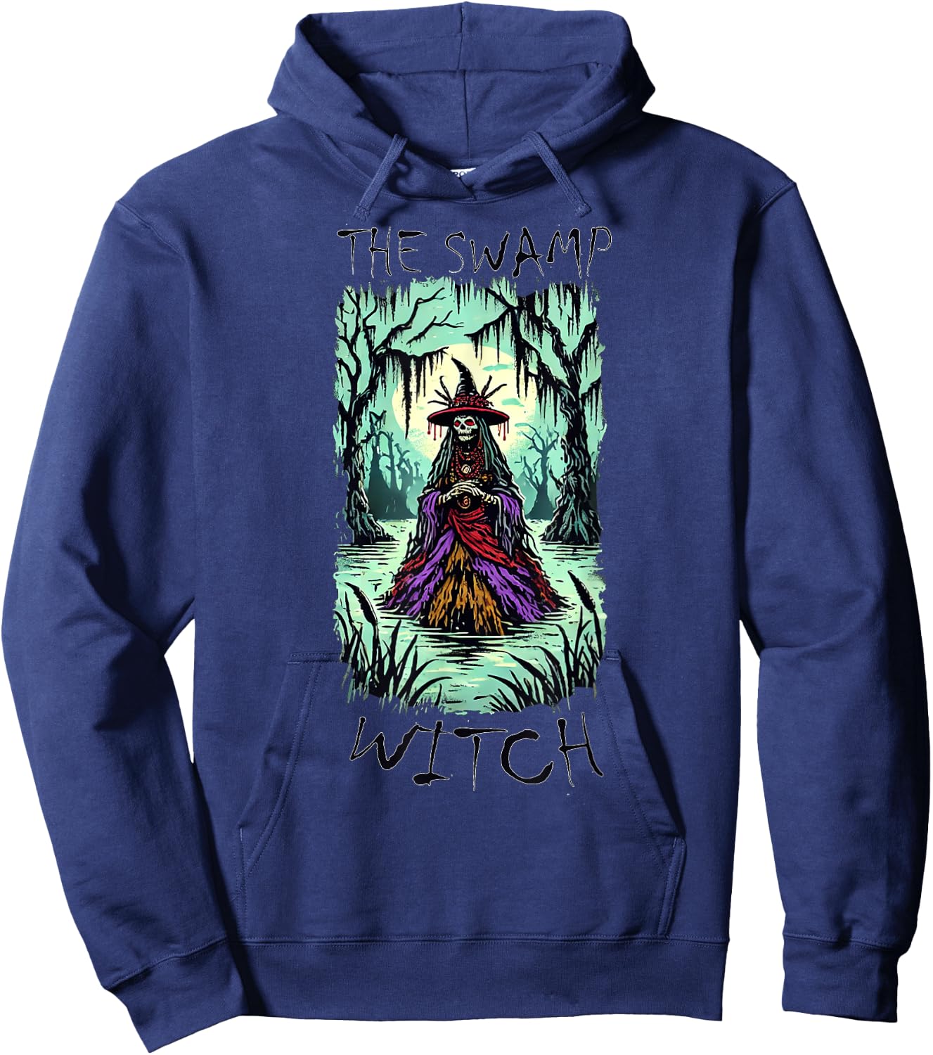 Louisiana Swamp Voodoo Witch Halloween Hoodie - Hoodie | Navy