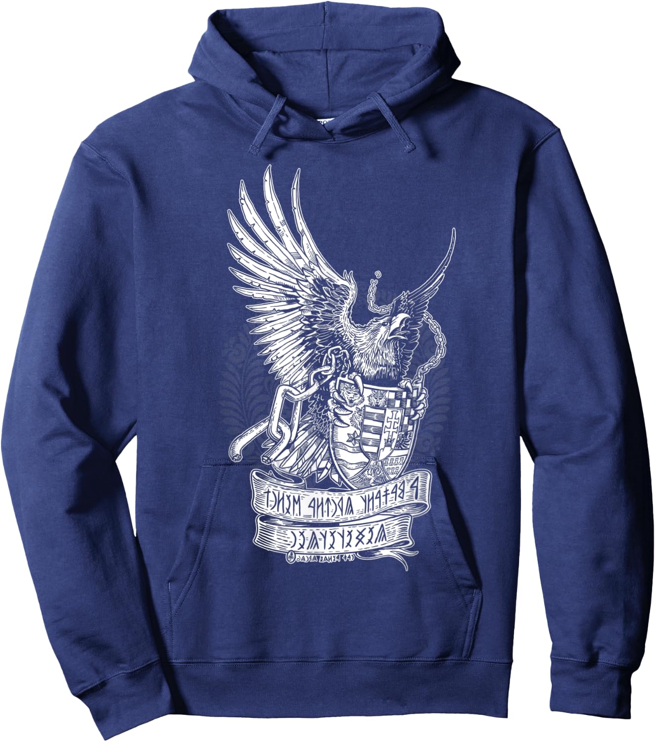 Hungarian Turul Bird Hoodie - Hoodie | Navy