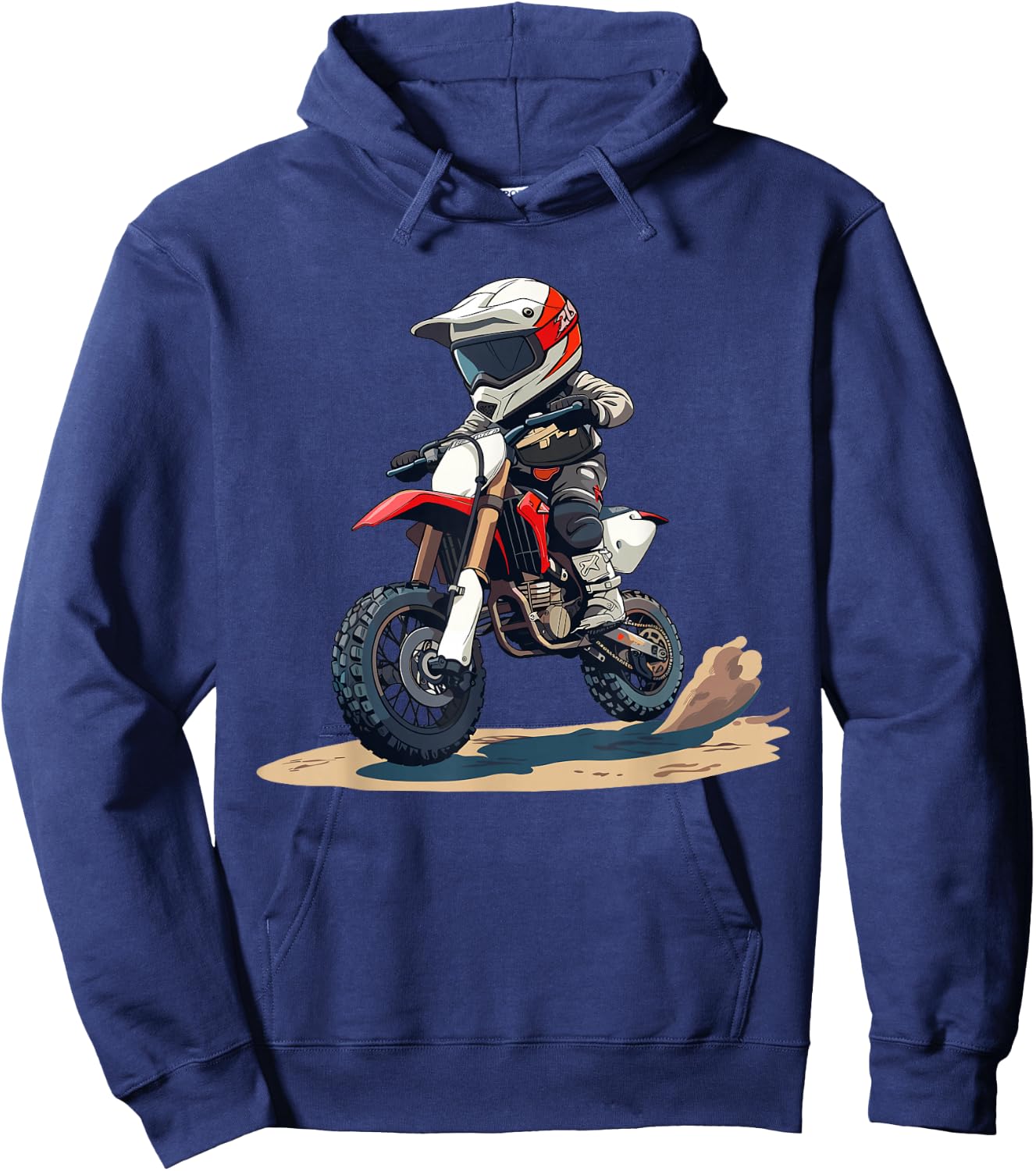 Kids Dirt Bike Hoodie - Hoodie | Navy