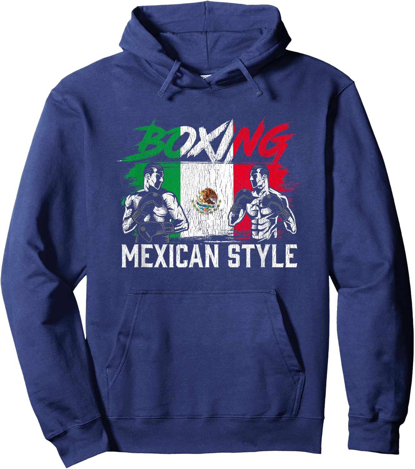 Mexican Boxing Sports Fight Coach Boxer Hoodie - Hoodie | Navy