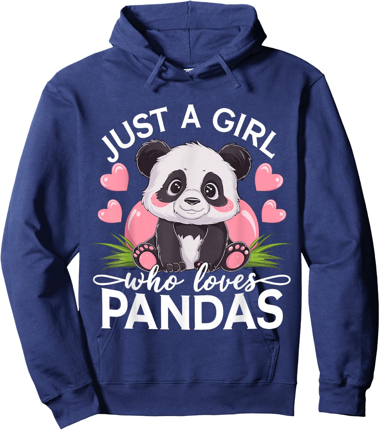 Just A Girl Who Loves Pandas Hoodie - Hoodie | Navy