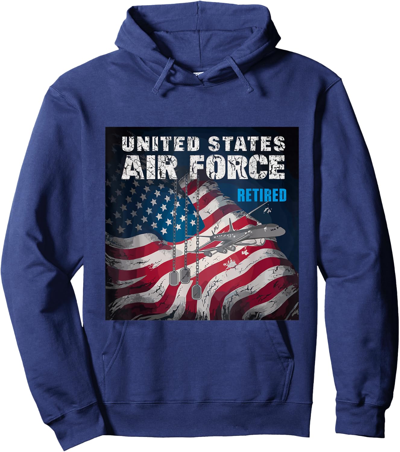 Veteran Of The United States Air Force Retired Hoodie - Hoodie | Navy