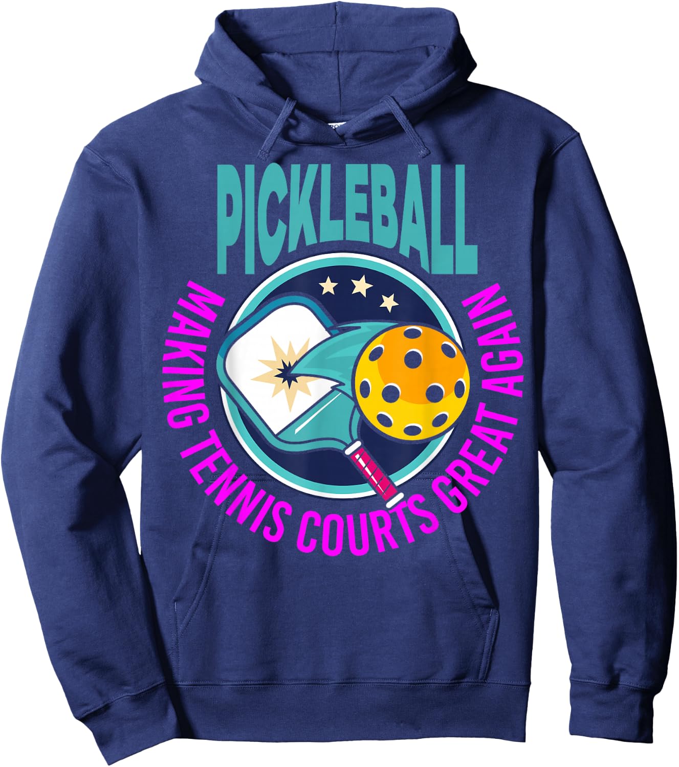 Pickleball - Making Tennis Courts Great Again Hoodie - Hoodie | Navy