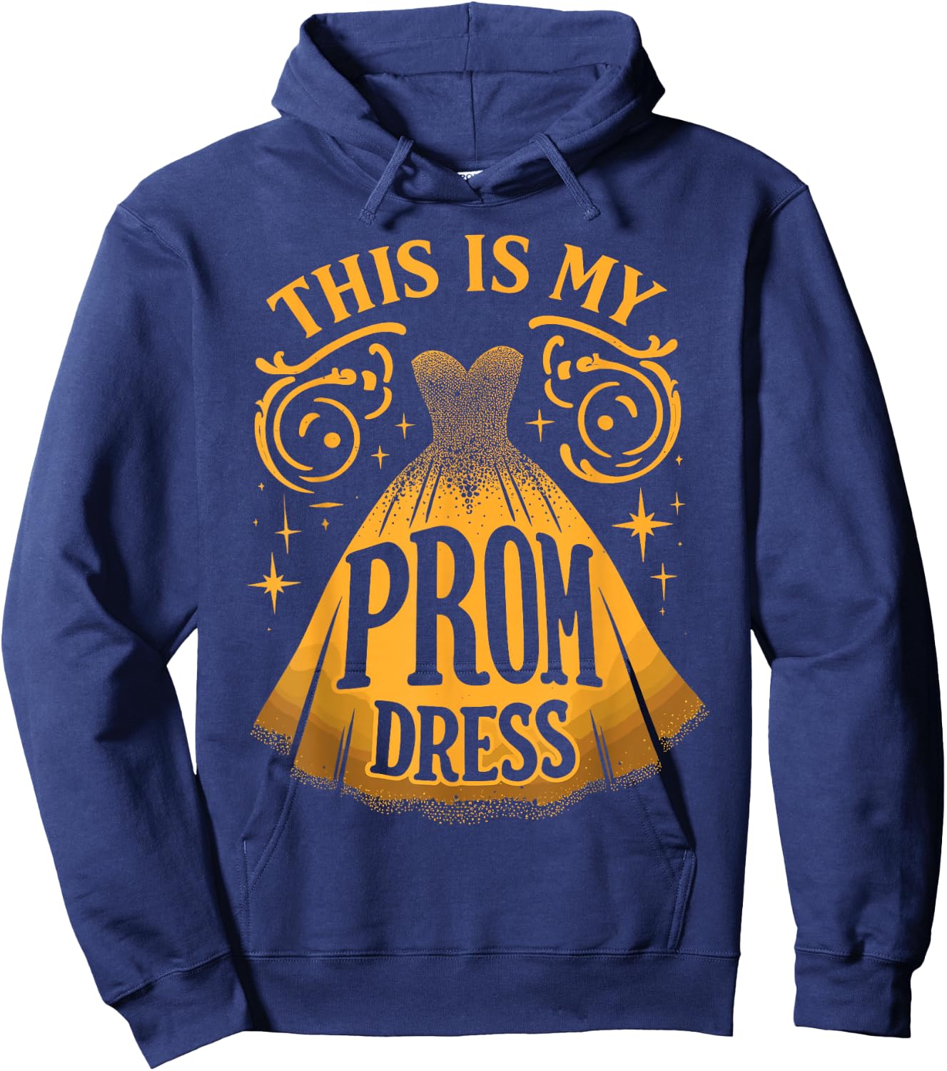 Party Night Prom Dress Promenade Graduation Hoodie - Hoodie | Navy