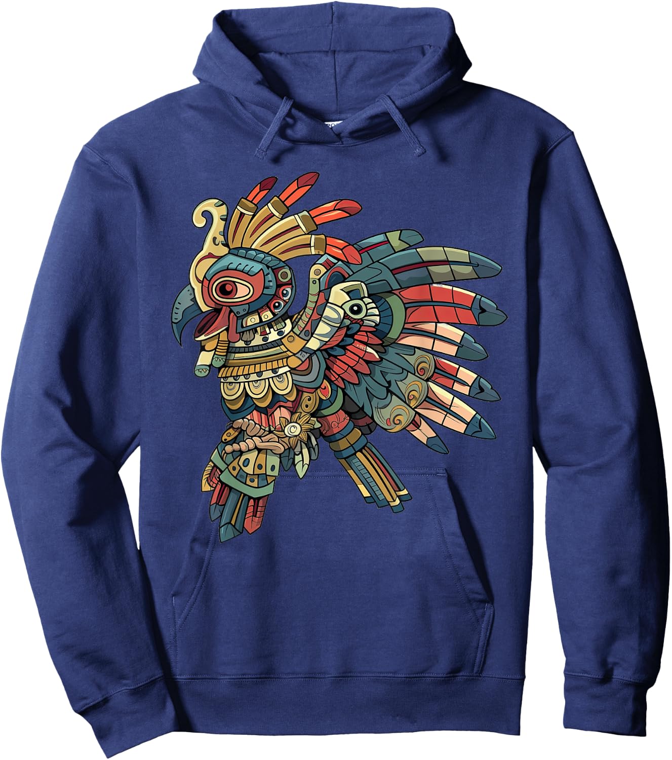 Huitzilopochtli Vintage Hoodie - Hoodie | Navy