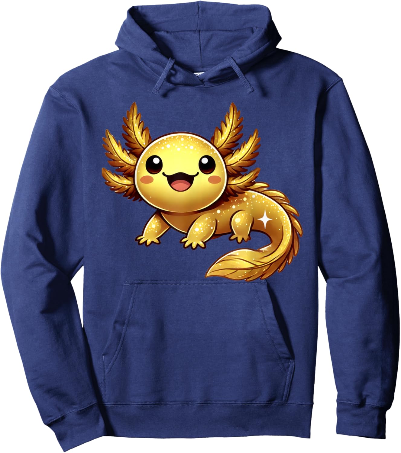 Gold Axolotl Cute Axolotls Lover Hoodie - Hoodie | Navy