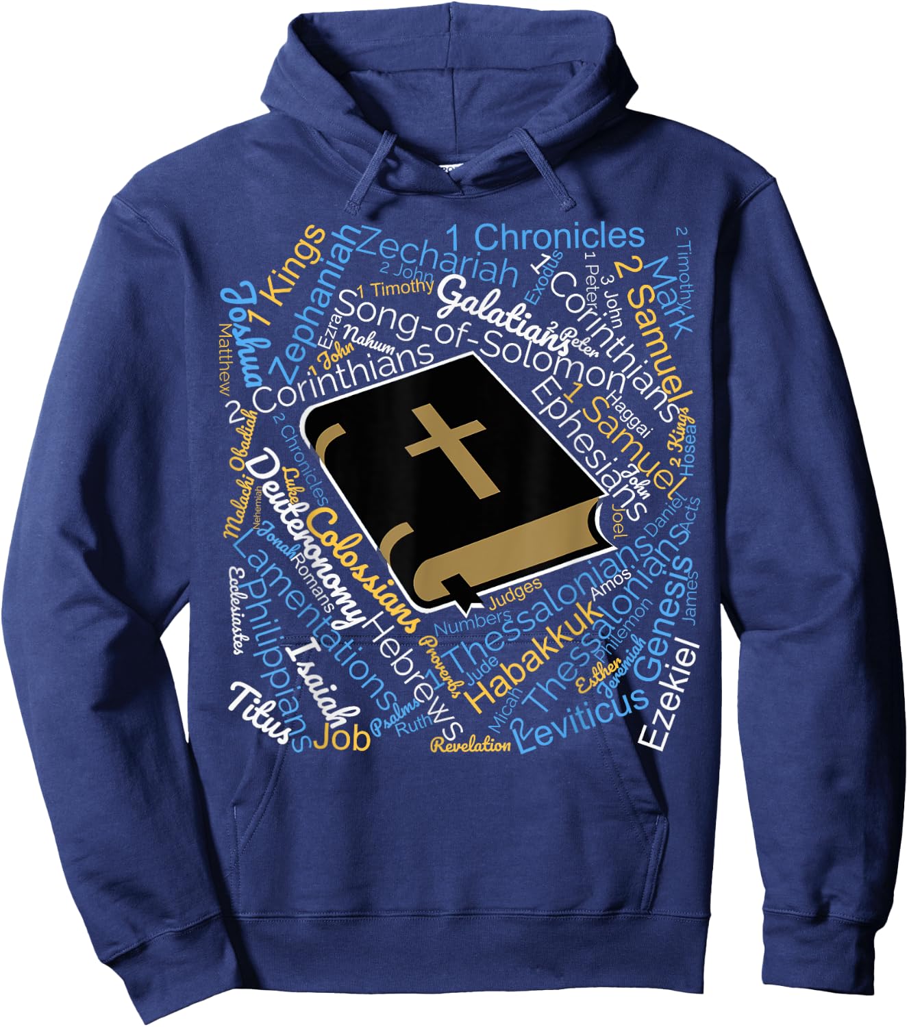 The 66 Books of the Bible Hoodie - Hoodie | Navy