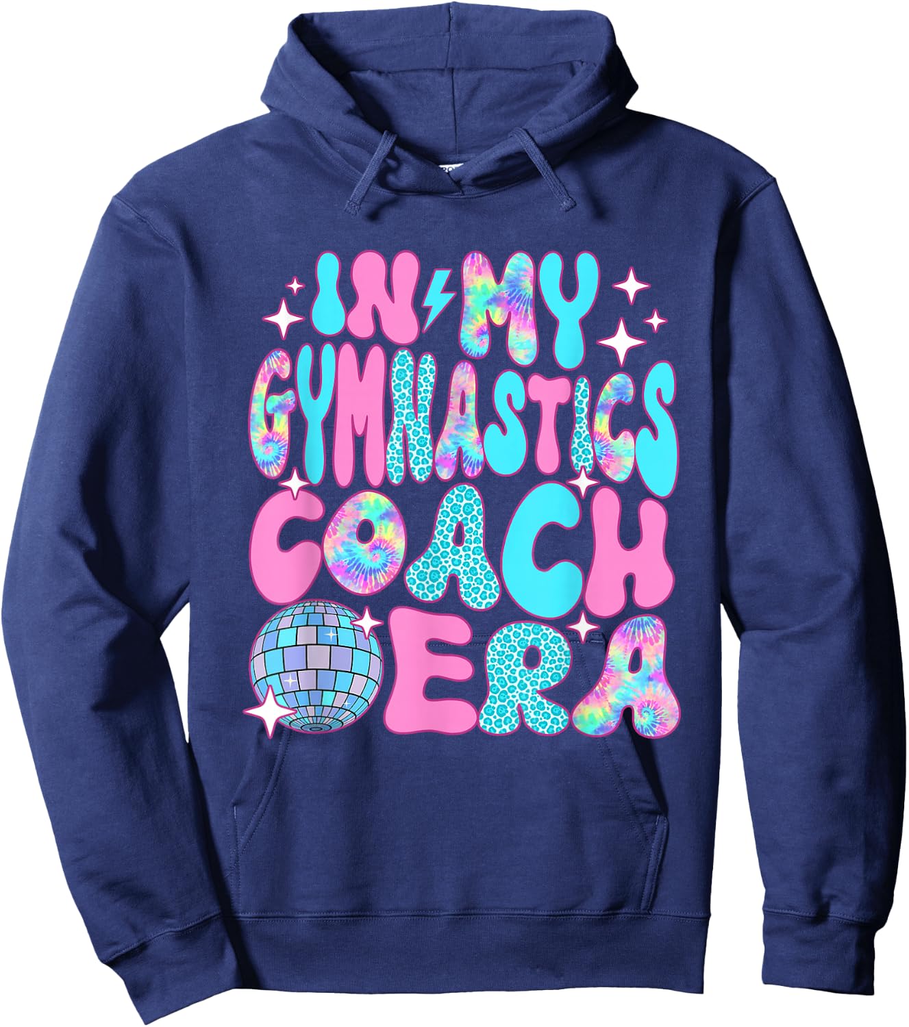 Disco In My Gymnastics Coach Era Hoodie - Hoodie | Navy