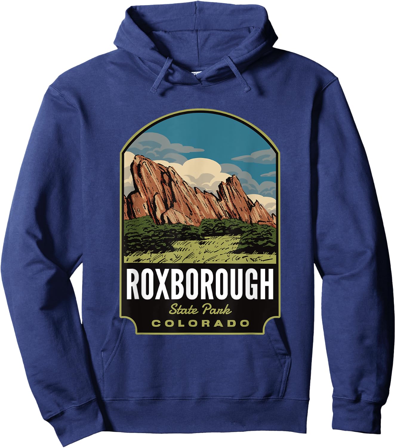Roxborough State Park Colorado Hoodie - Hoodie | Navy
