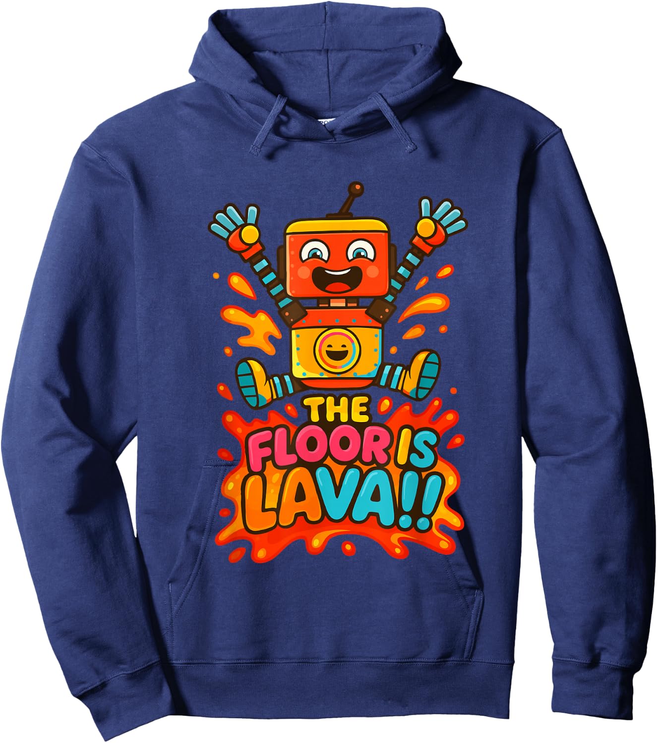 Rusty’s Floor is Lava Kids Adventure Fun Hoodie - Hoodie | Navy
