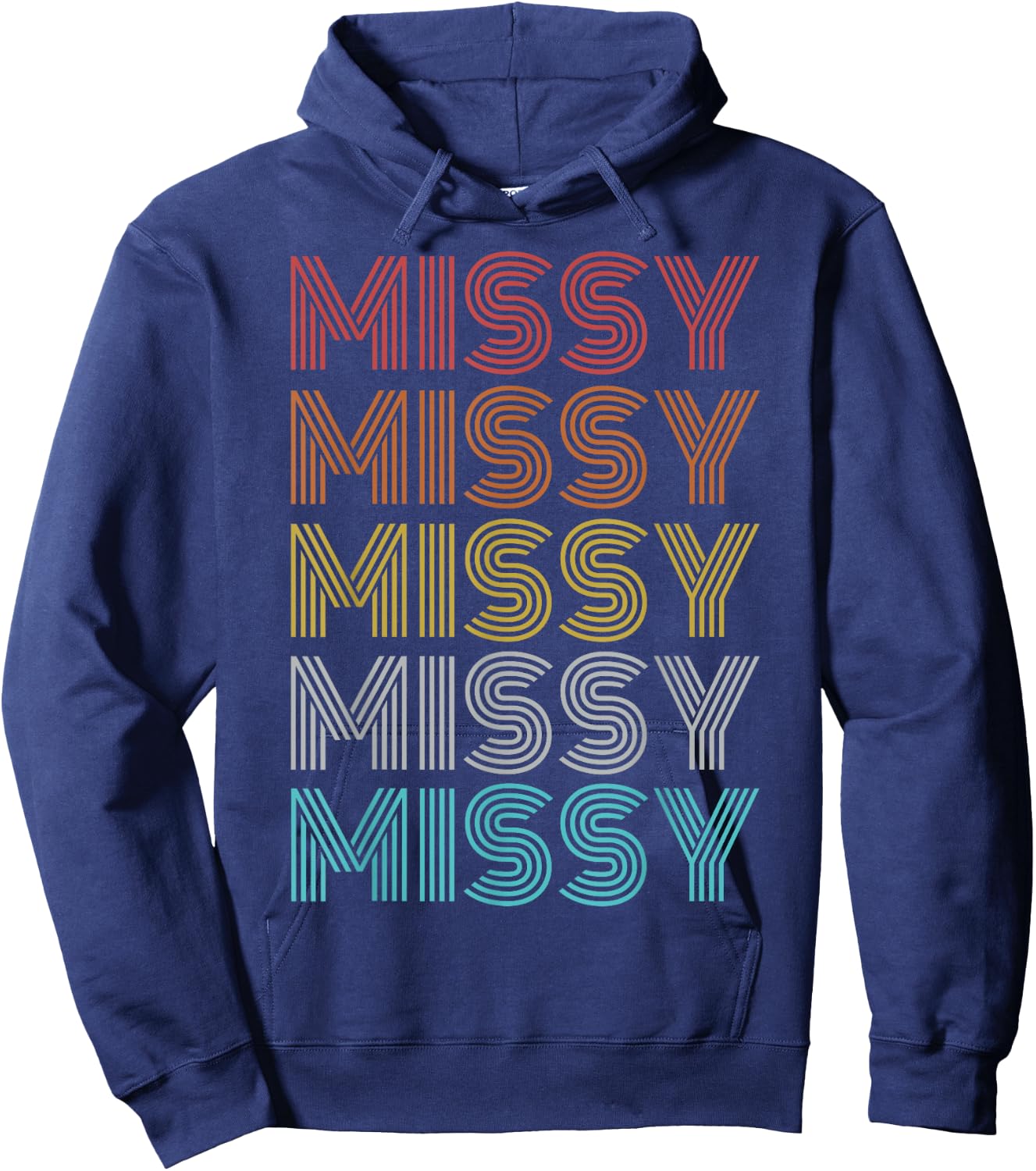 Retro Vintage Missy Hoodie - Hoodie | Navy