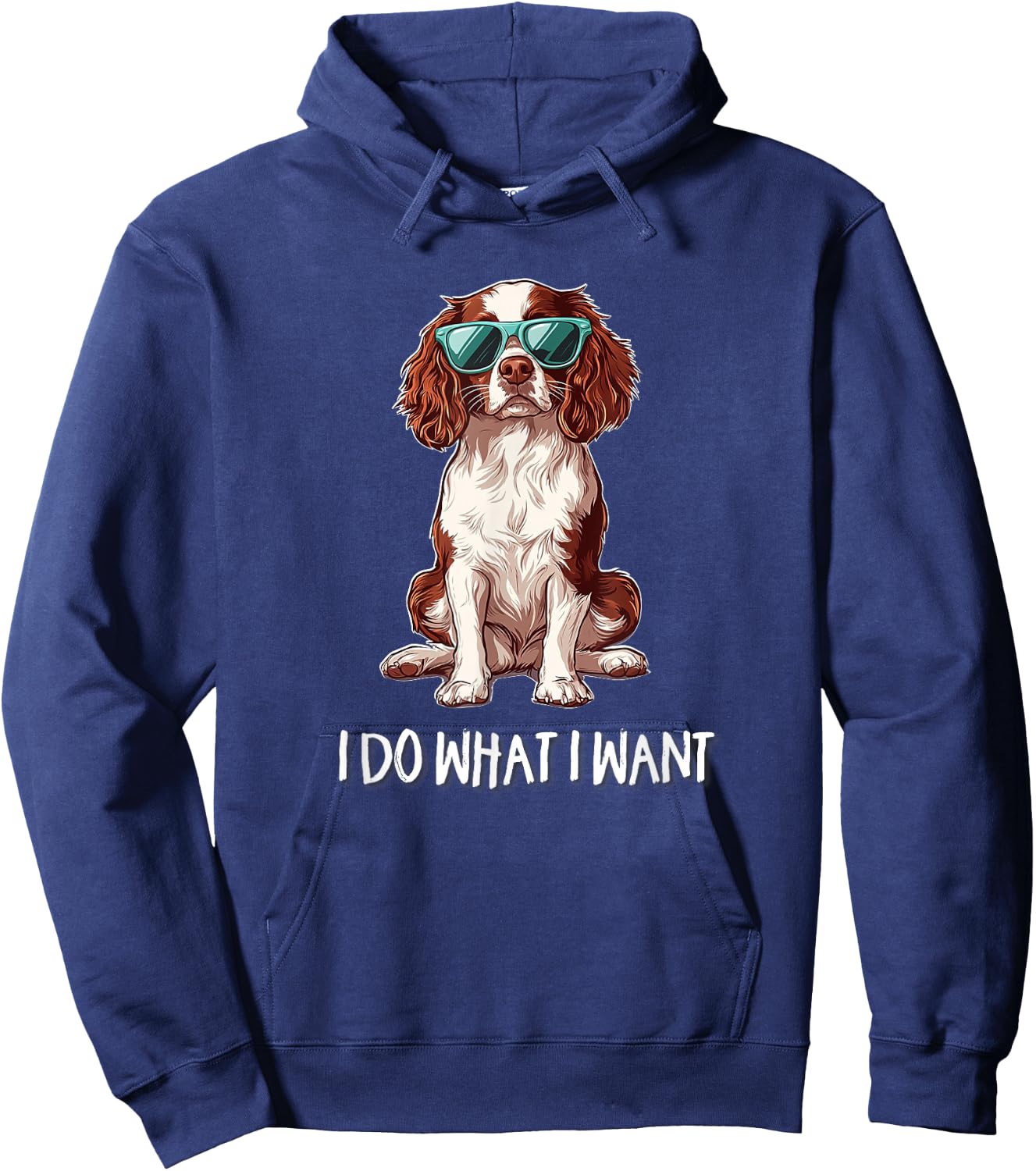 Funny Do What I Want Brittany Spaniel Lover Hoodie - Hoodie | Navy