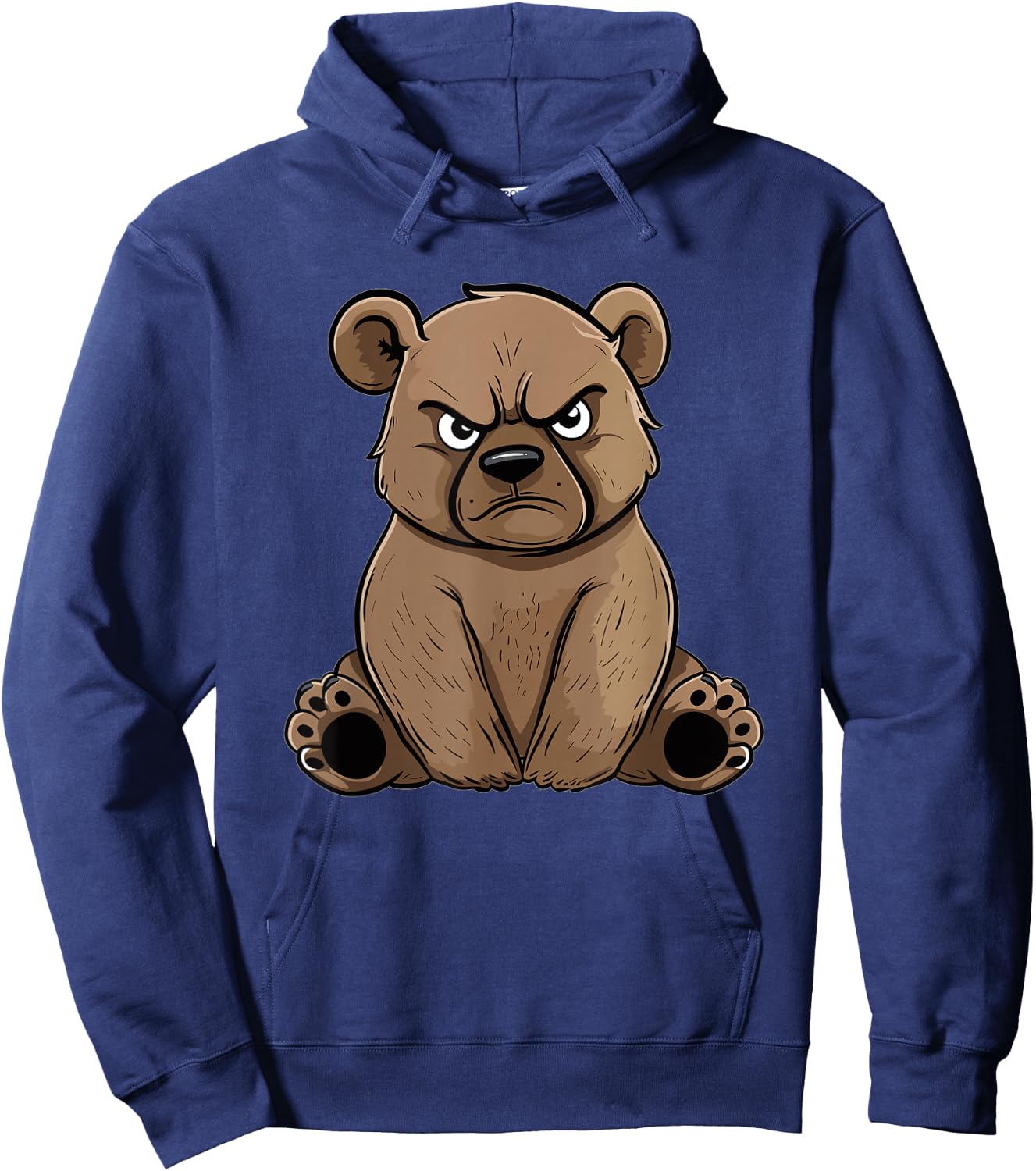 Grumpy Grizzly Bear Hoodie - Hoodie | Navy
