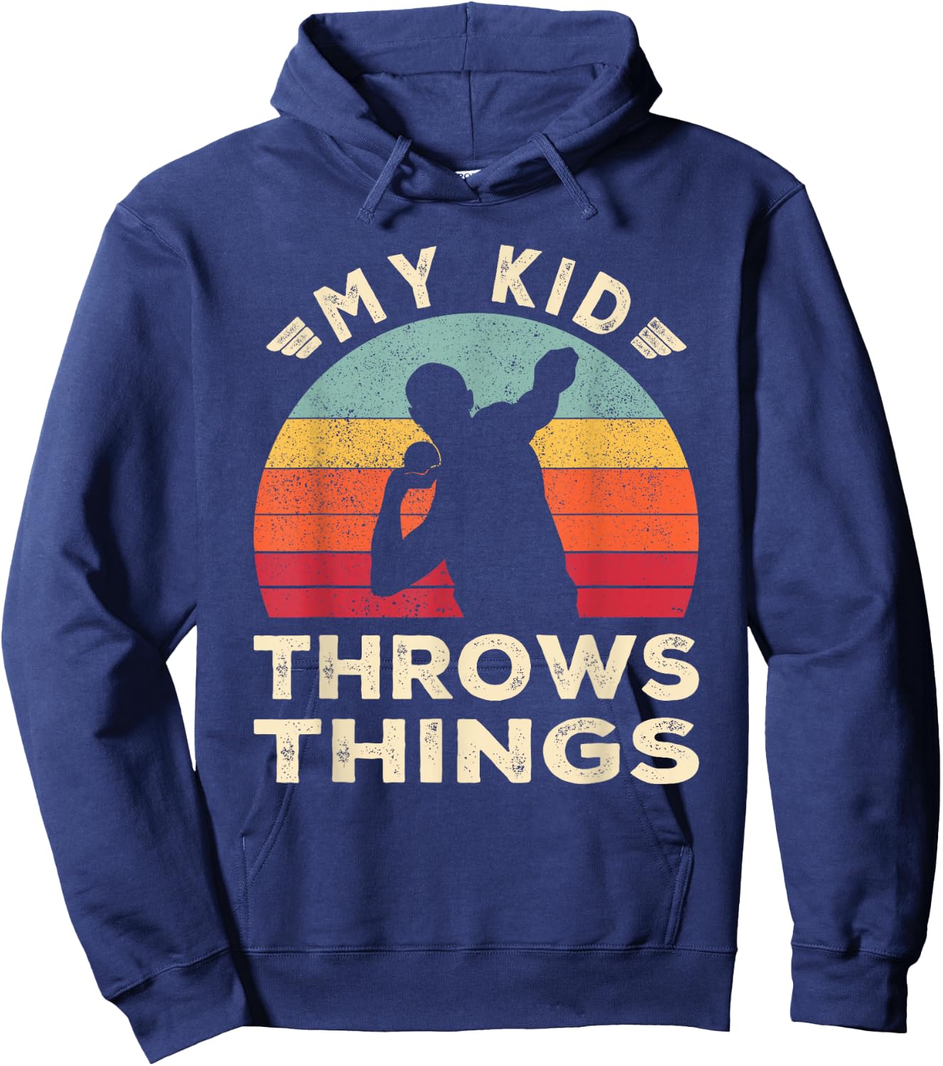 Track and Field Mom Shot Put Dad Hoodie - Hoodie | Navy