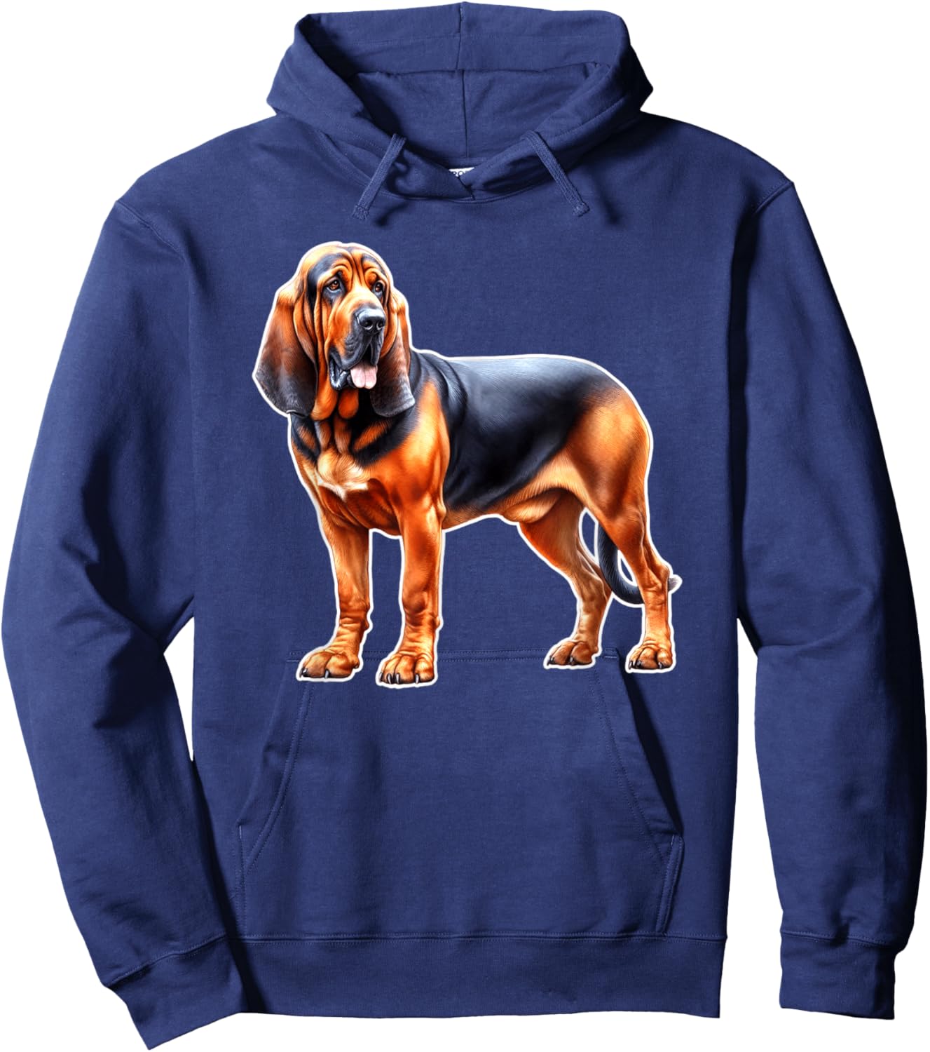 Bloodhound Dog Hoodie - Hoodie | Navy
