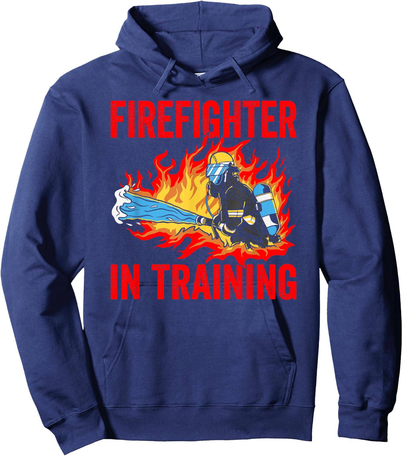 Firefighter In Training Fireman Firefighting Hoodie - Hoodie | Navy