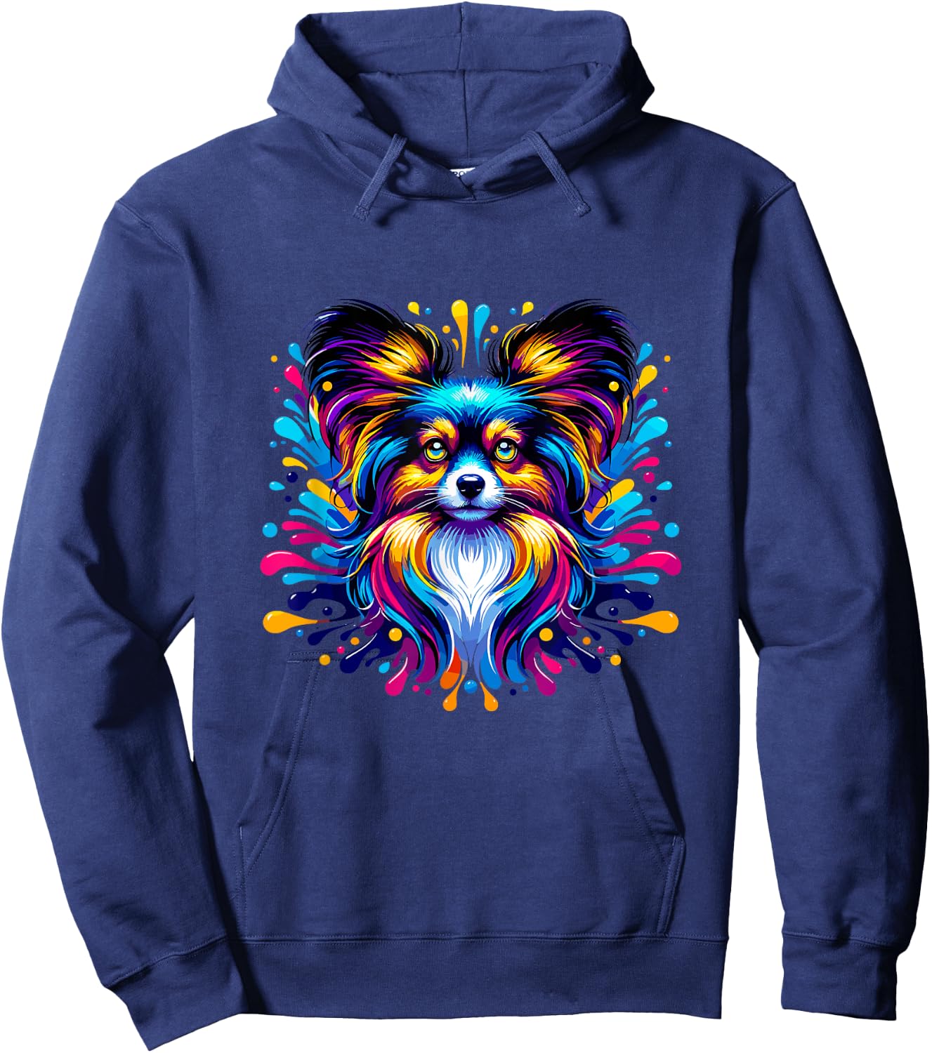 Pop Art - colorful Papillon Hoodie - Hoodie | Navy