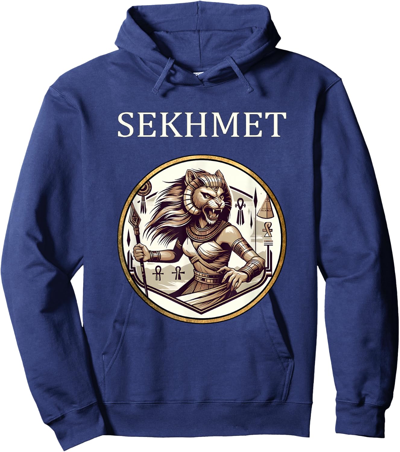 Sekhmet Egyptian Goddess of War and Healing Hoodie - Hoodie | Navy