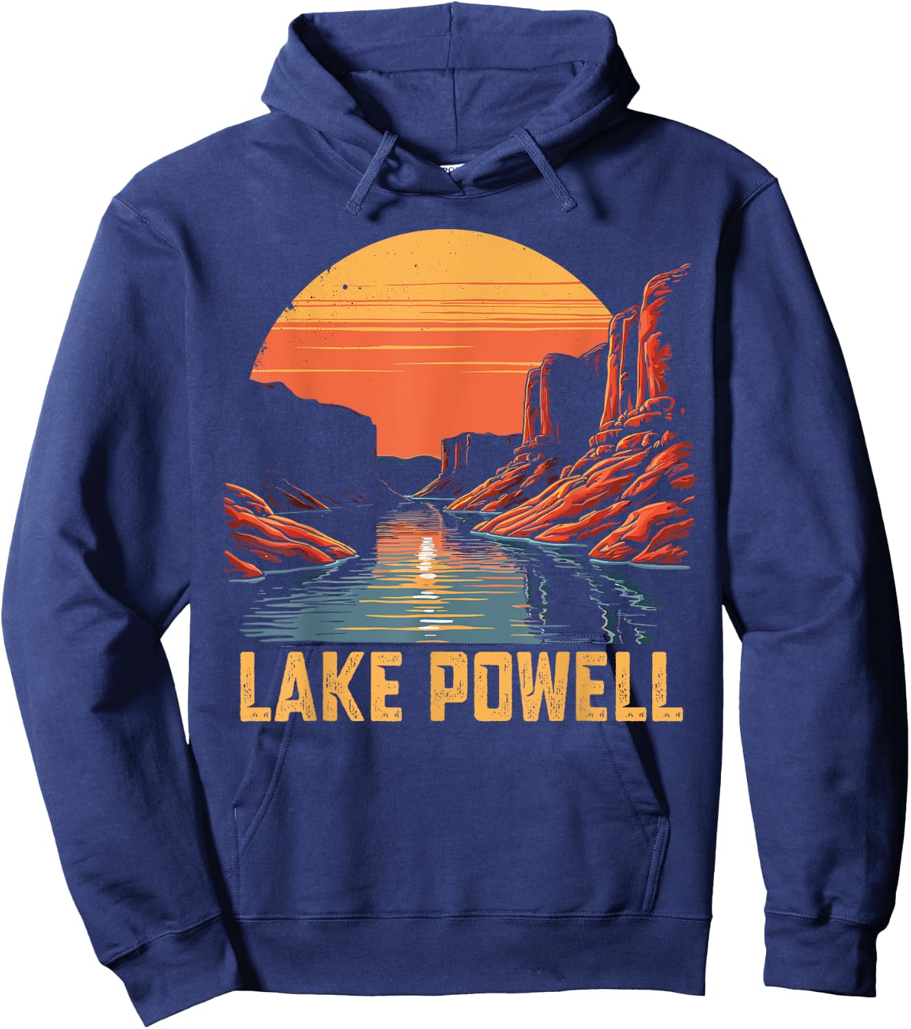 Lake Powell Utah, Vintage Lake Powell Hoodie - Hoodie | Navy