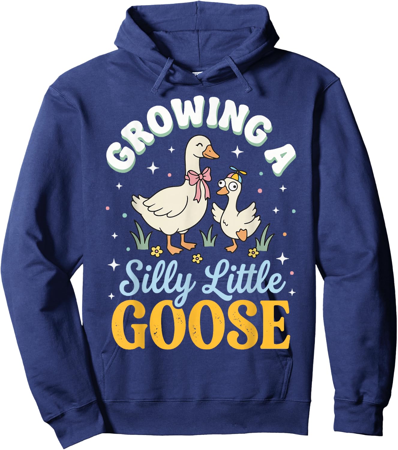 Growing A Silly Little Goose Hoodie - Hoodie | Navy