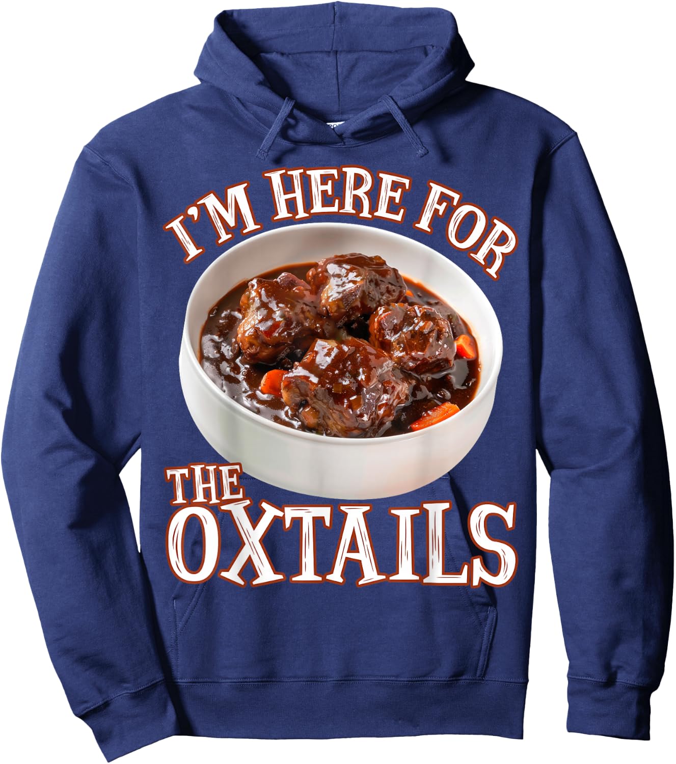 Oxtails Jamaican Food Caribbean Funny Hoodie - Hoodie | Navy