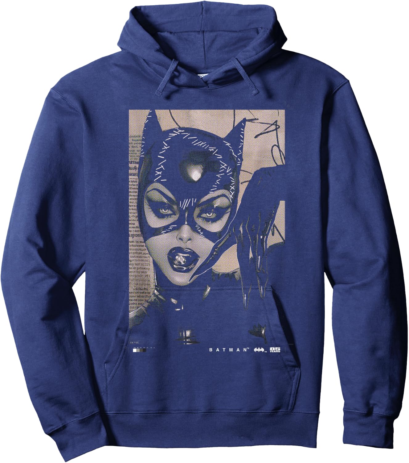 Batman Catwoman 85th Anniversary Comic Cover Hoodie - Hoodie | Navy