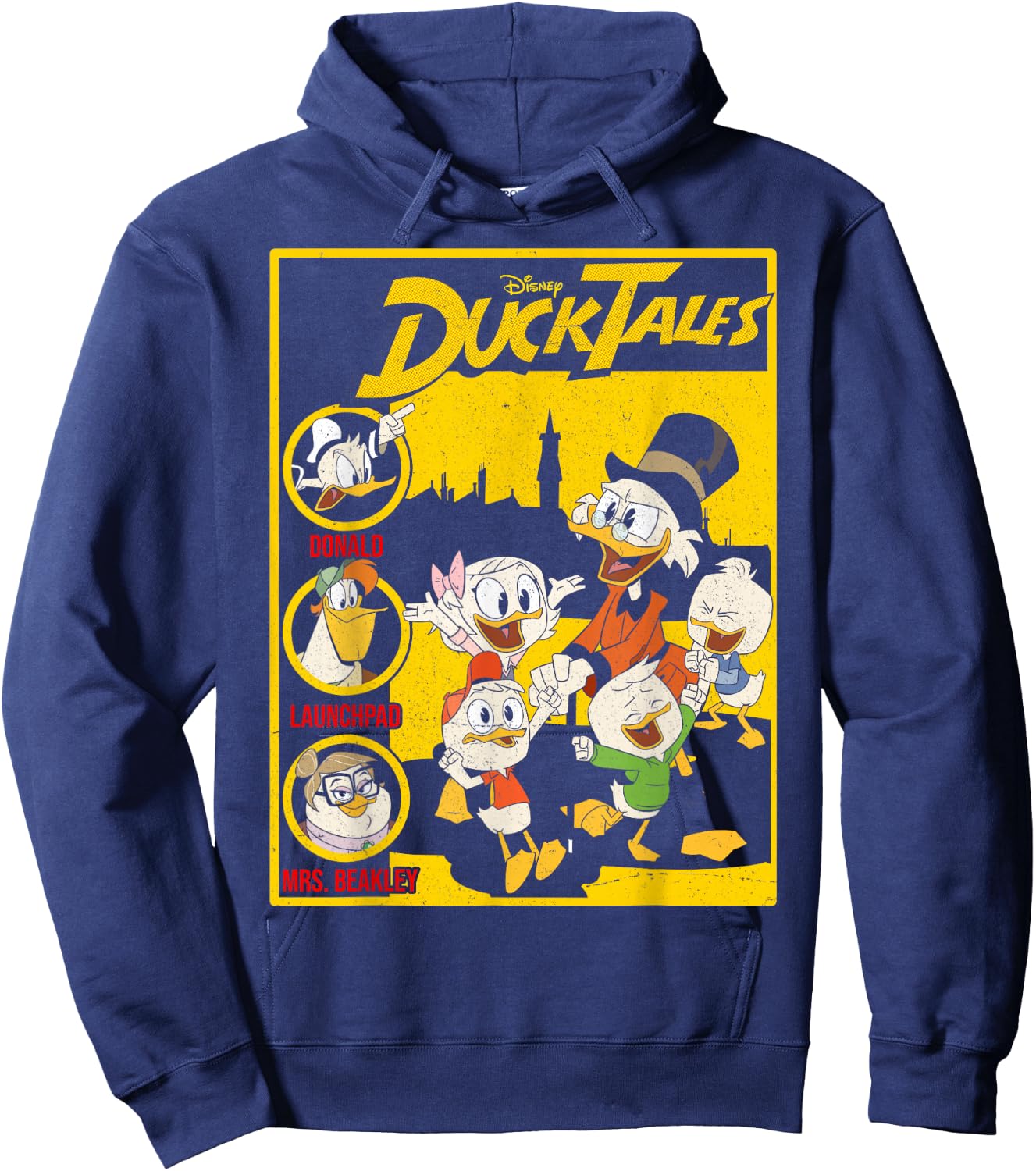 Disney DuckTales Comic Book Cover Small Hoodie - Hoodie | Navy