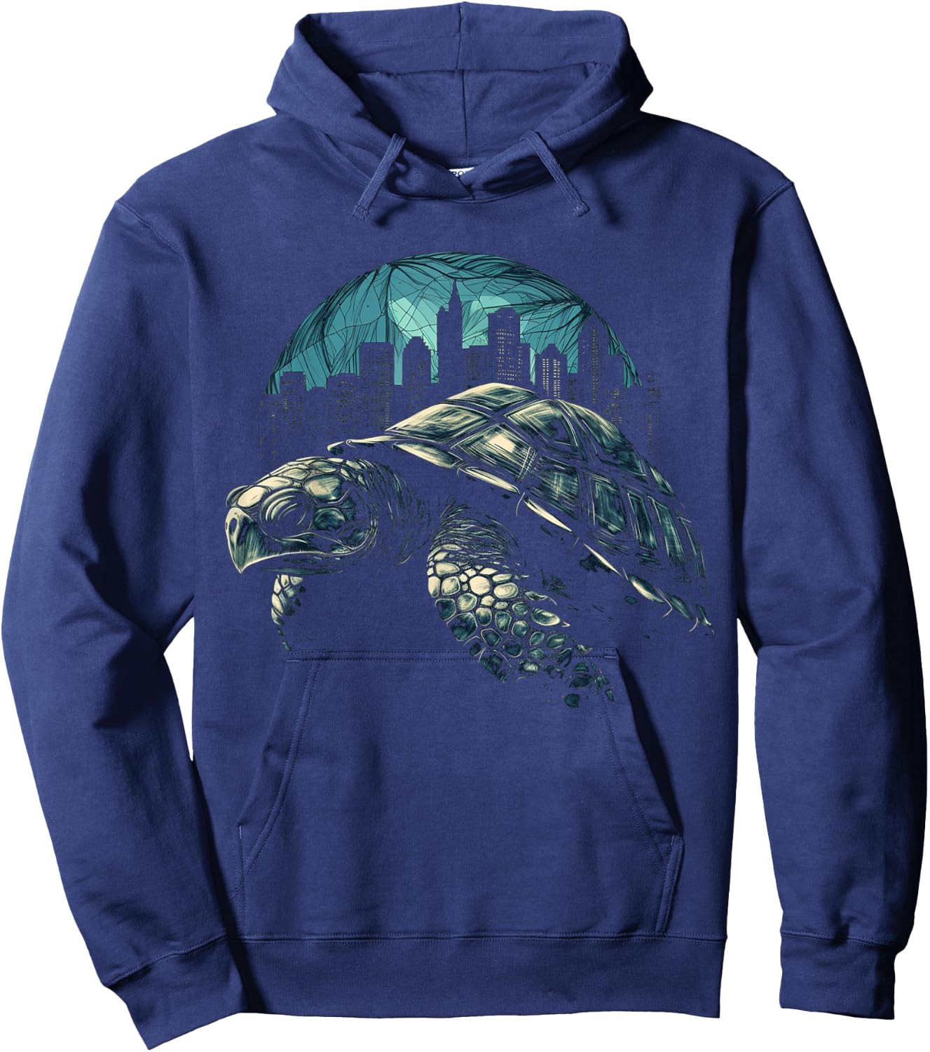 Turtle Architecture Art - Animal Turtle Hoodie - Hoodie | Navy