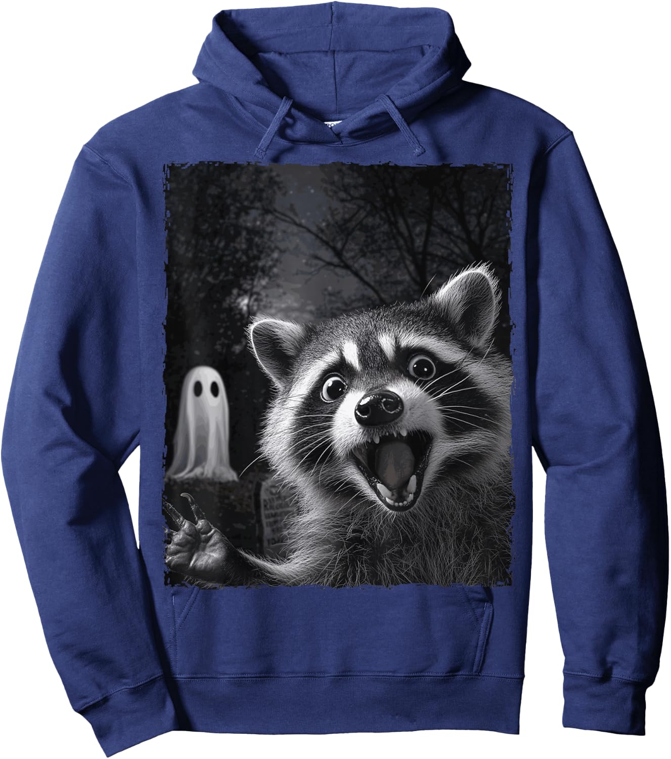 Funny Raccoon Halloween Hoodie - Hoodie | Navy