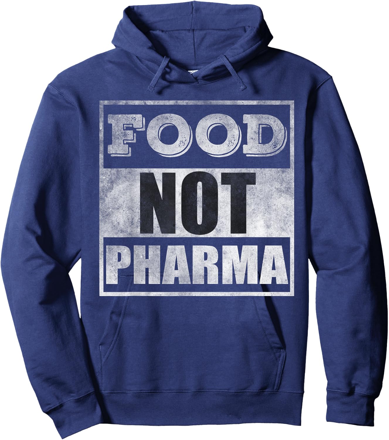 Food not pharma Hoodie - Hoodie | Navy