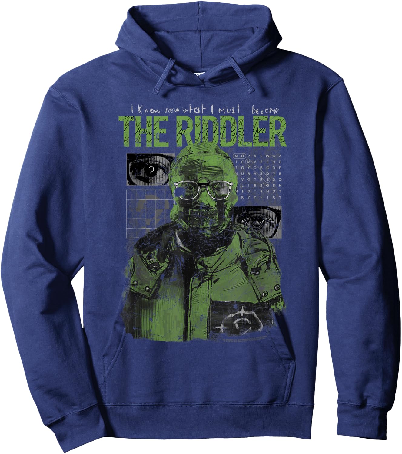 The Batman Riddler Illustration Hoodie - Hoodie | Navy