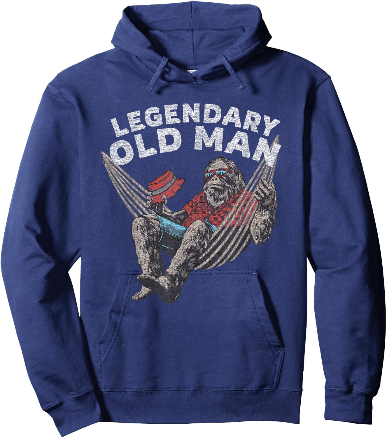 Funny Old Man Guy Legendary Saying Hoodie - Hoodie | Navy