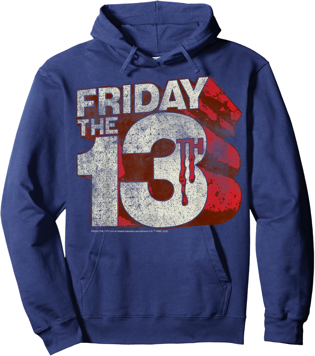 Friday The 13th 3D Logo Hoodie - Hoodie | Navy