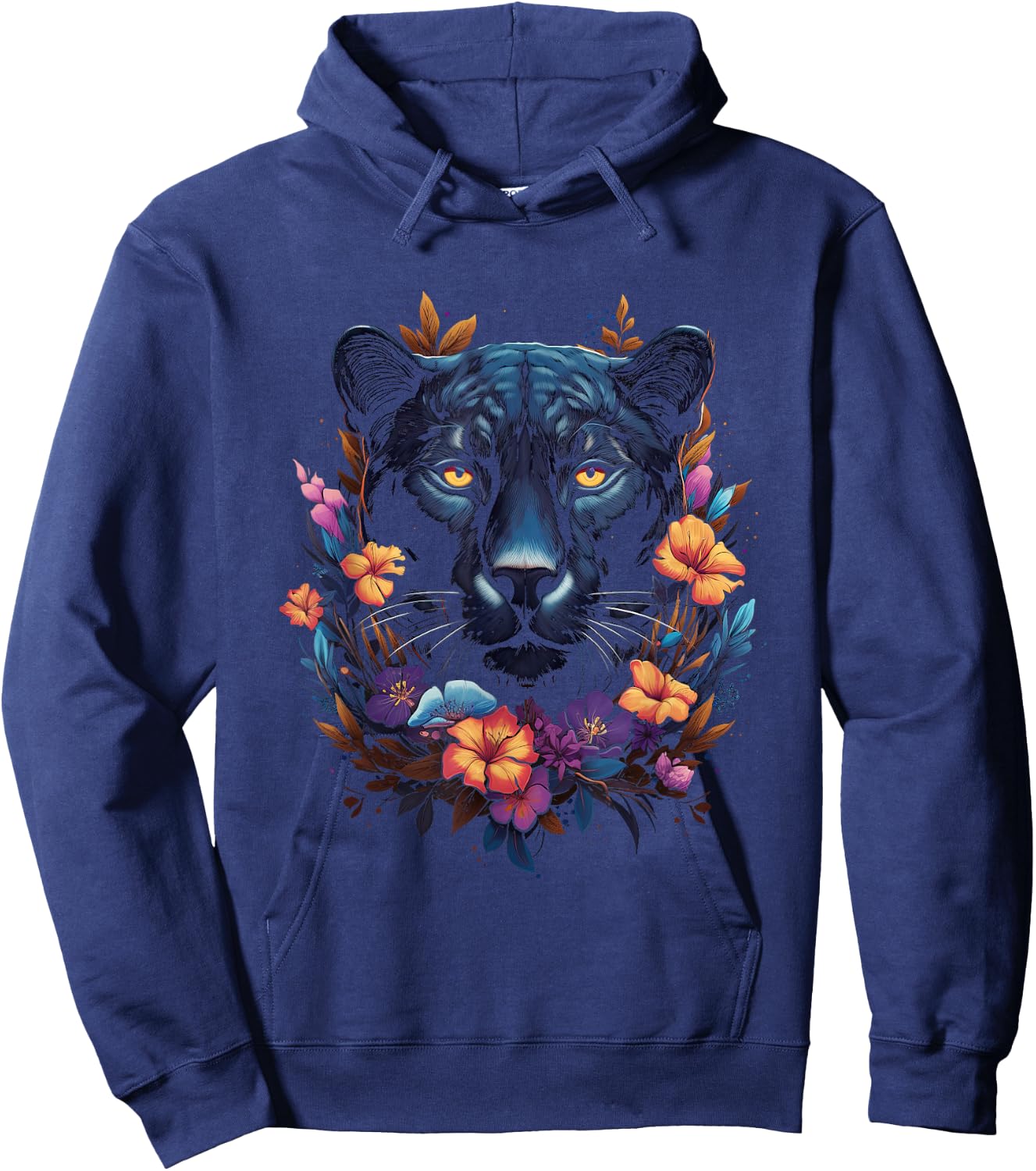 Panther with beautiful eyes black panthers Hoodie - Hoodie | Navy