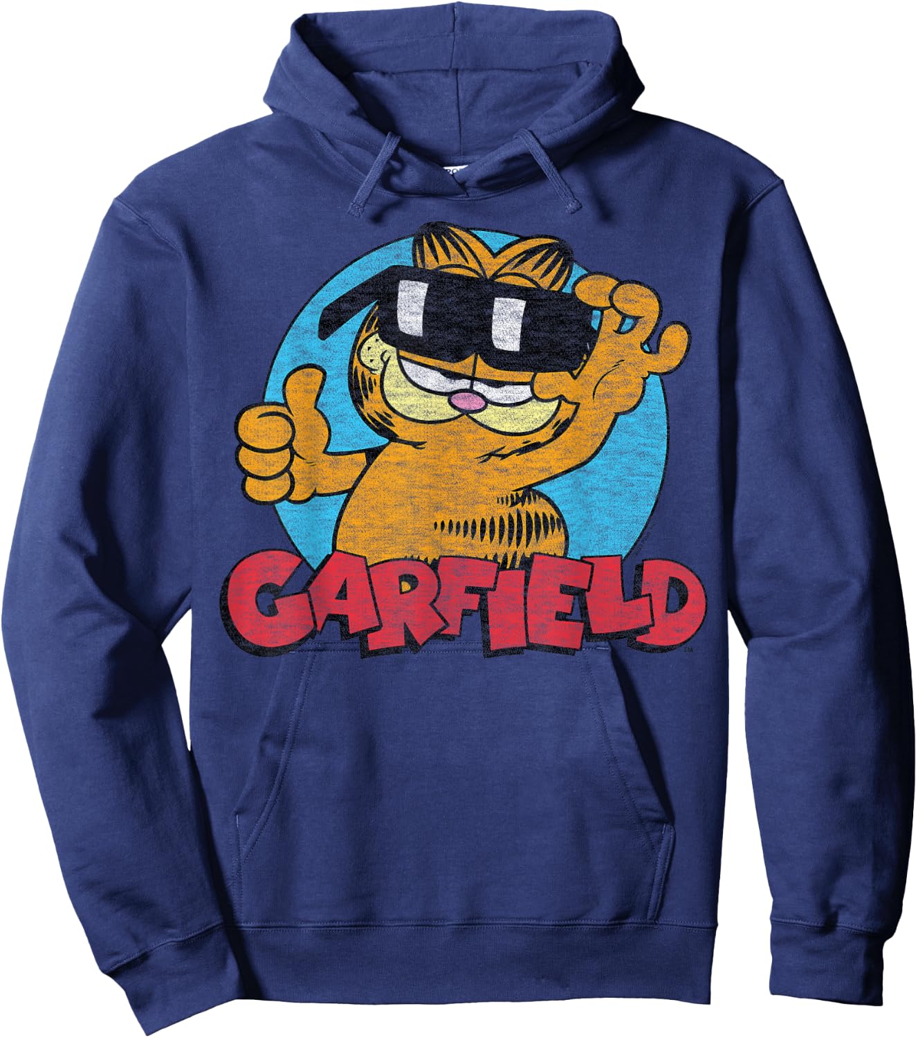 Garfield - Sunglasses Cool Cat Graphic Hoodie - Hoodie | Navy