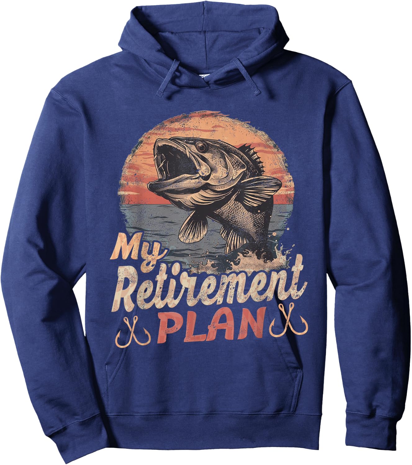 Funny "My Retirement Plan" - Fishing Hoodie - Hoodie | Navy