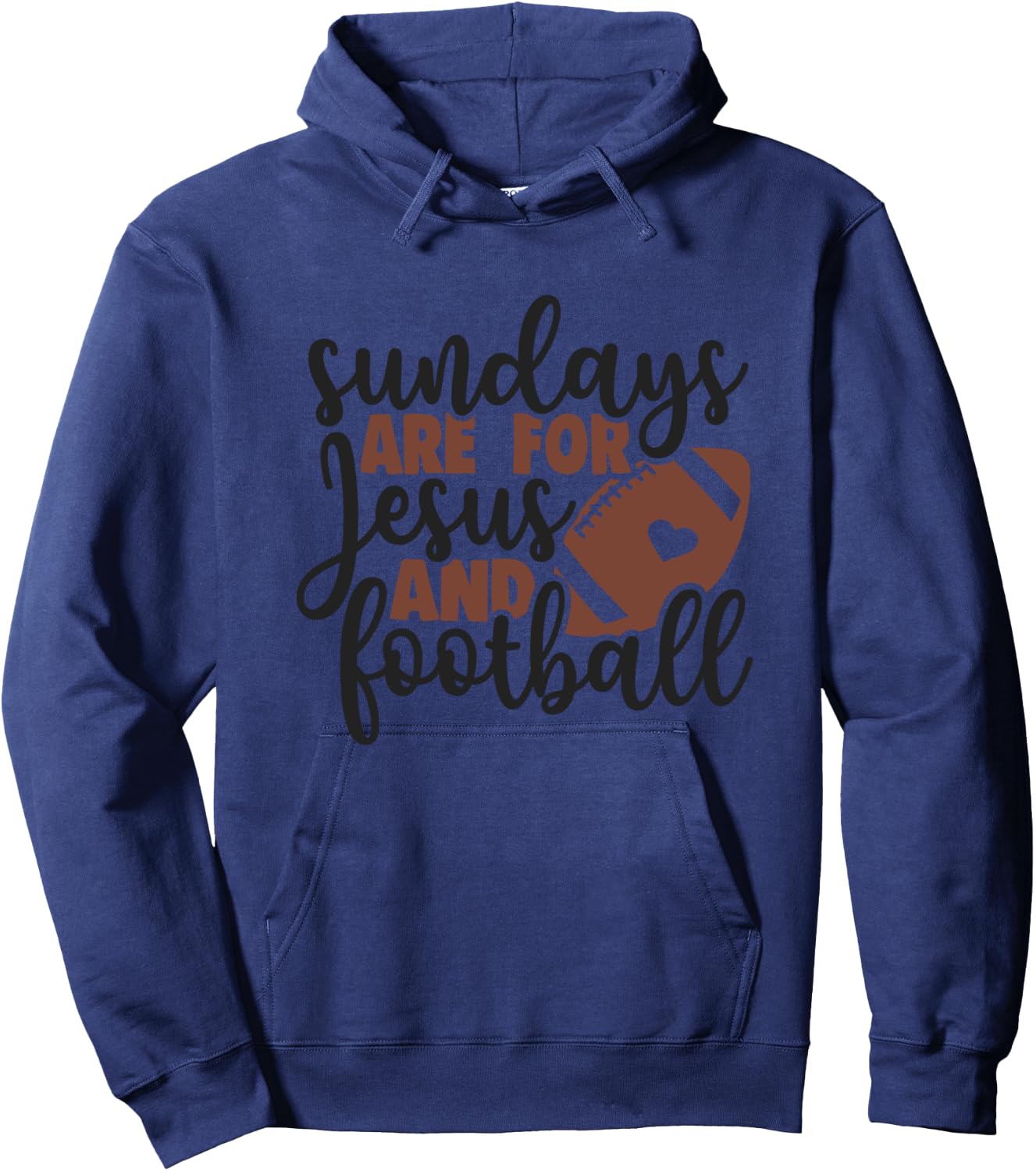 Sundays Are For Jesus And Football Mother Mom Hoodie - Hoodie | Navy