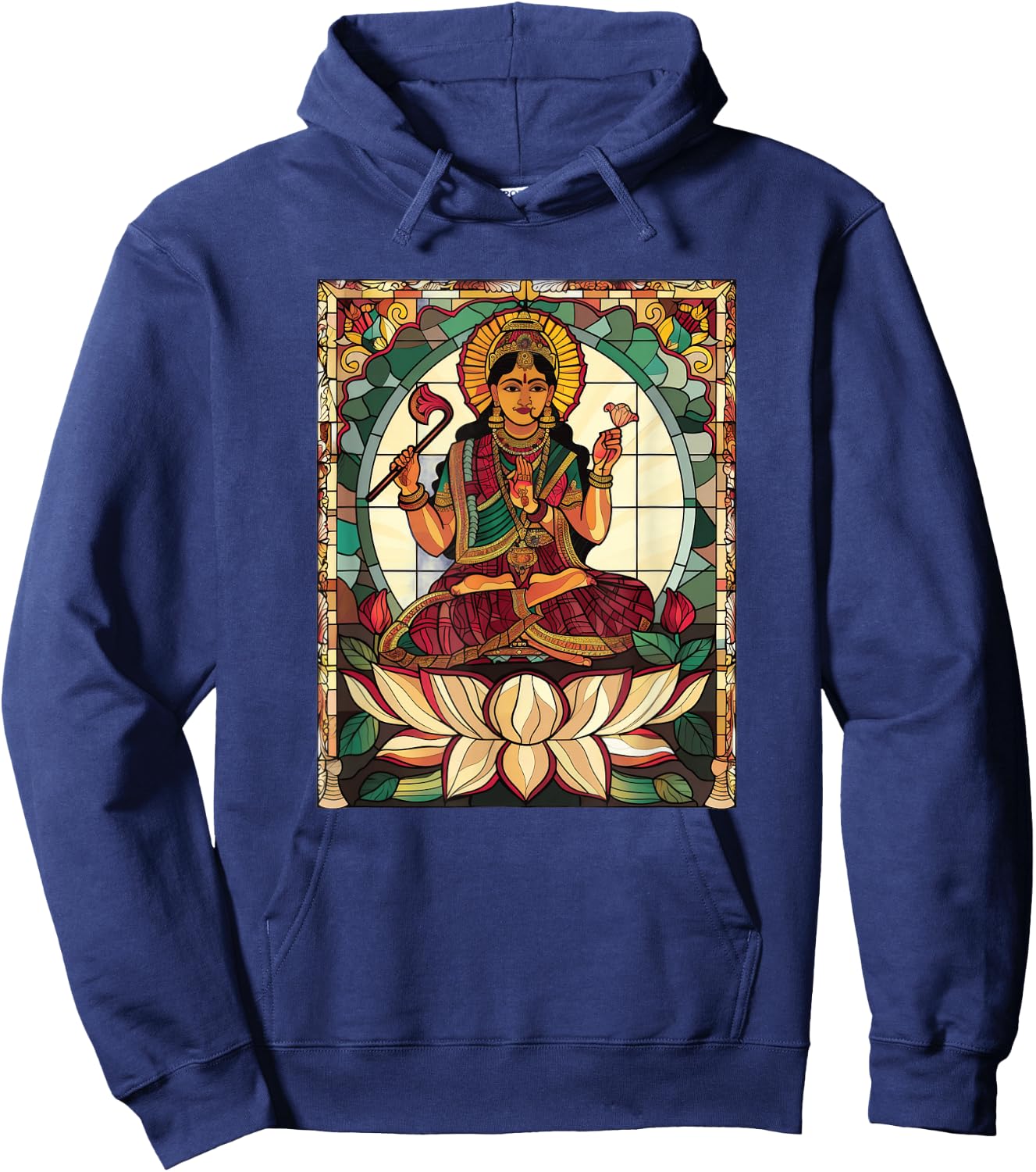 Saraswati Stained Glass Hoodie - Hoodie | Navy